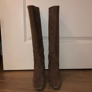 Ann Taylor Blade Heel Boot in Pinebark 6.5